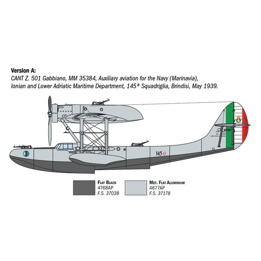 Italeri 1-0112 - ITALERI 1/72 CANT Z-501 GABBIANO