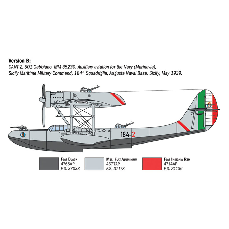 Italeri 1-0112 - ITALERI 1/72 CANT Z-501 GABBIANO