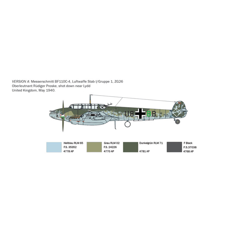 Italeri 1-049 - ITALERI 1/72 BF110 ZERSTORER