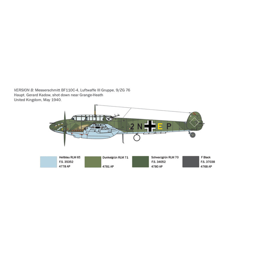 Italeri 1-049 - ITALERI 1/72 BF110 ZERSTORER