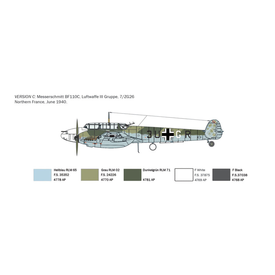 Italeri 1-049 - ITALERI 1/72 BF110 ZERSTORER