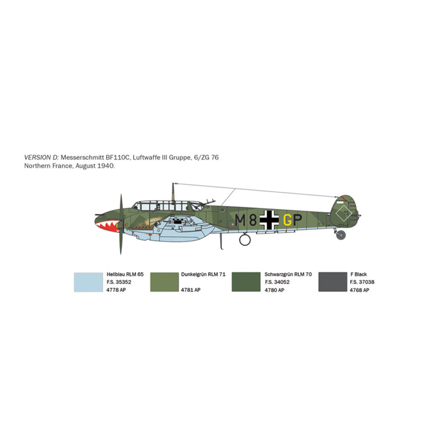 Italeri 1-049 - ITALERI 1/72 BF110 ZERSTORER