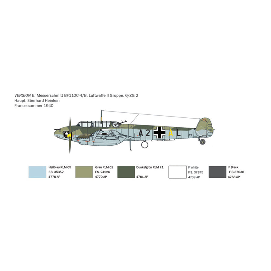 Italeri 1-049 - ITALERI 1/72 BF110 ZERSTORER