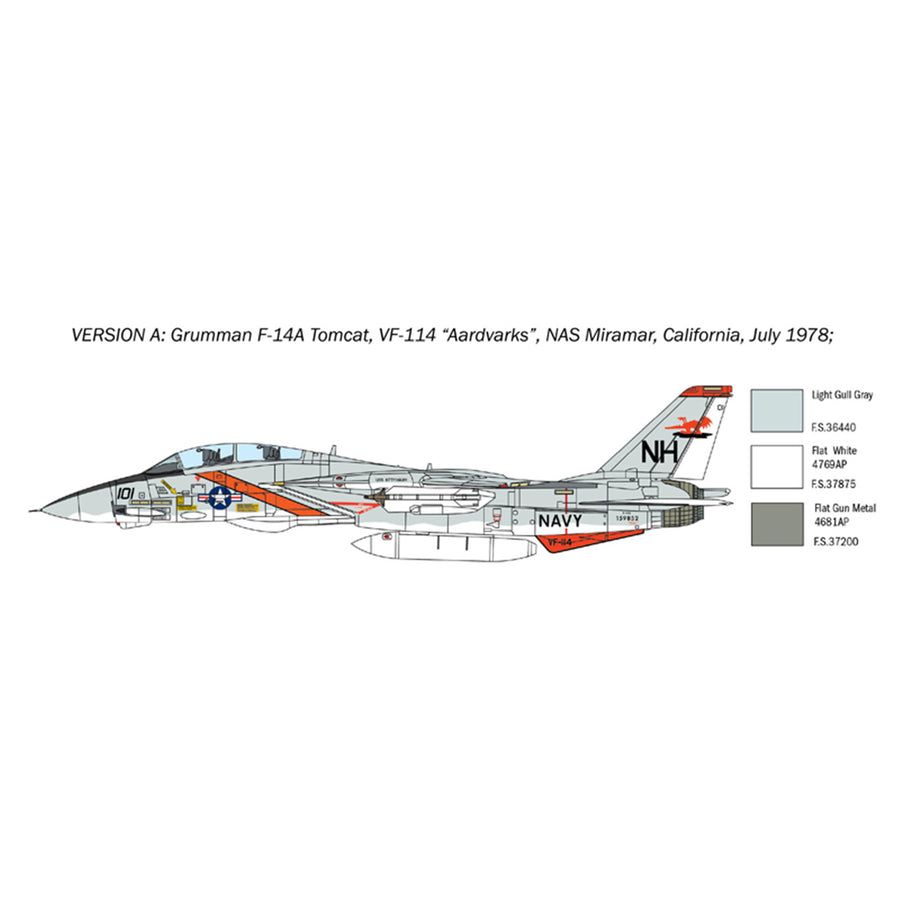 Italeri 1-1414 - ITALERI 1/72 F-14A TOMCAT 50. JAHRE
