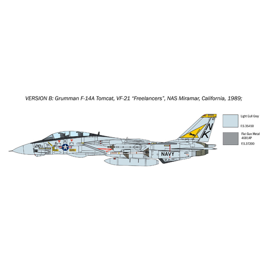 Italeri 1-1414 - ITALERI 1/72 F-14A TOMCAT 50. JAHRE