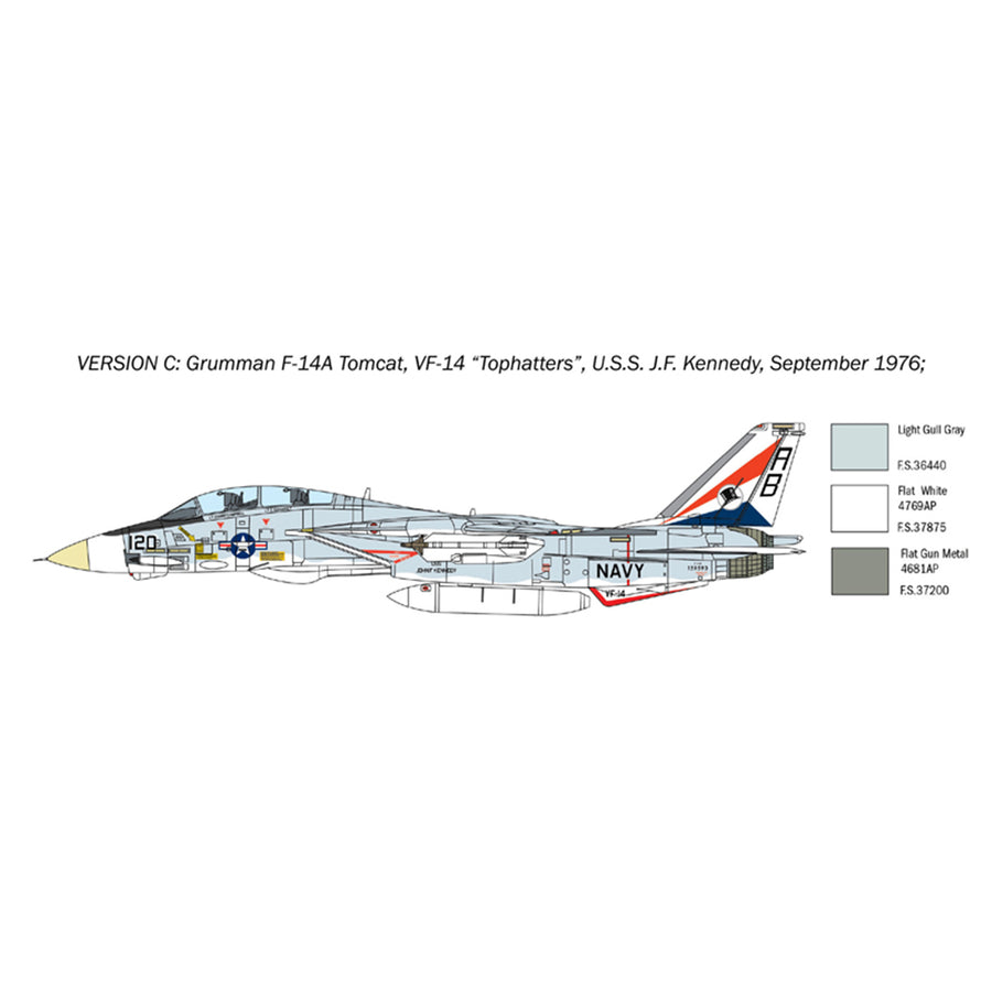 Italeri 1-1414 - ITALERI 1/72 F-14A TOMCAT 50. JAHRE