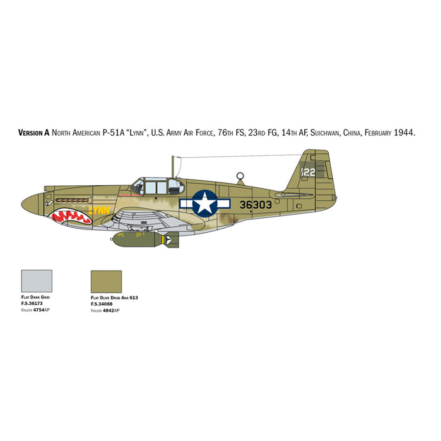 ITALERI 1/72 P-51A MUSTANG
