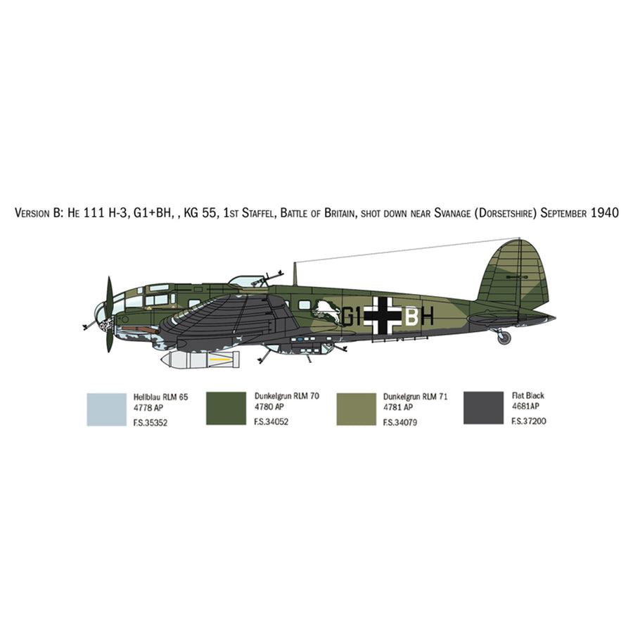 Italeri 1-1436 - ITALERI 1/72 HEINKEL HE111H