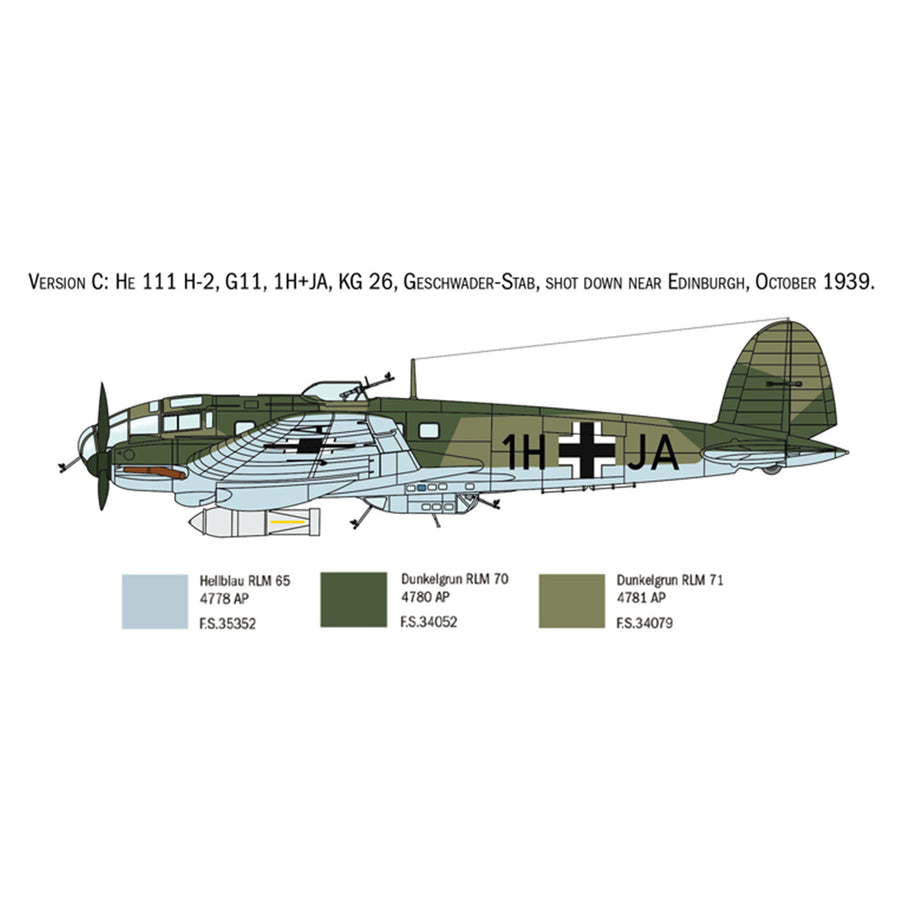 Italeri 1-1436 - ITALERI 1/72 HEINKEL HE111H