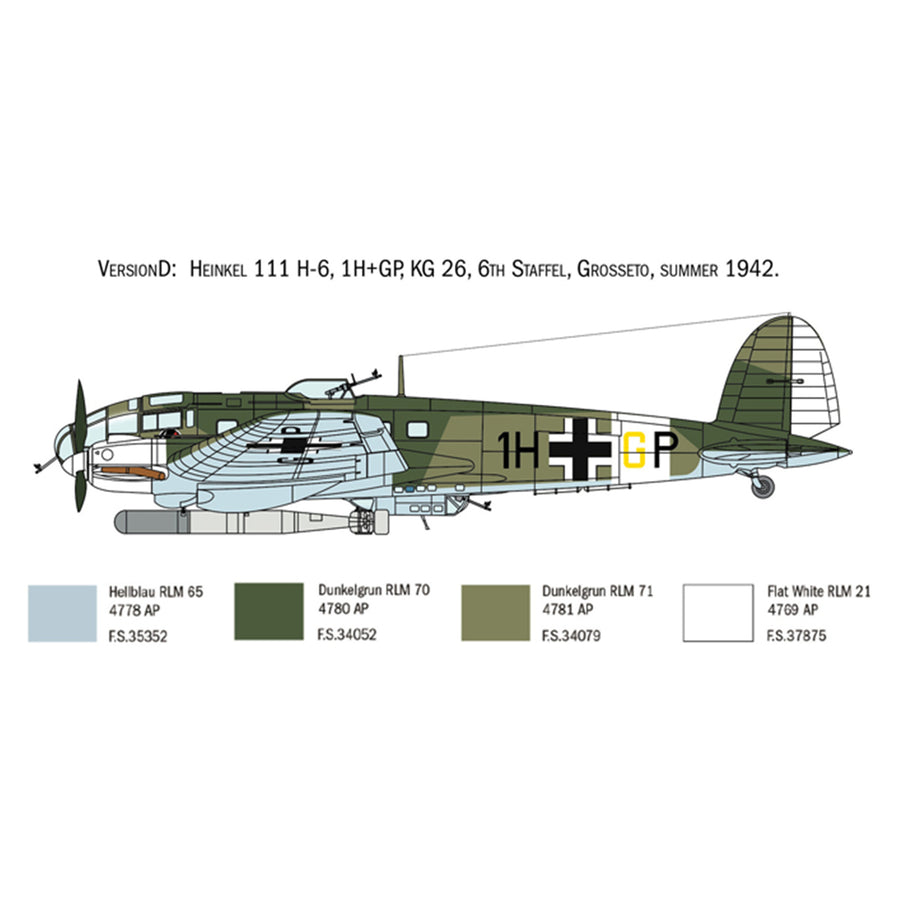 Italeri 1-1436 - ITALERI 1/72 HEINKEL HE111H