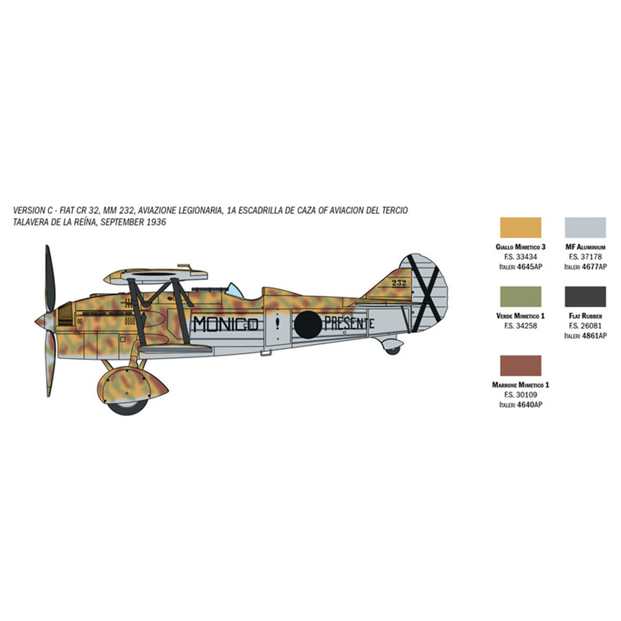 ITALERI 1/72 CR.32 FRECCIA