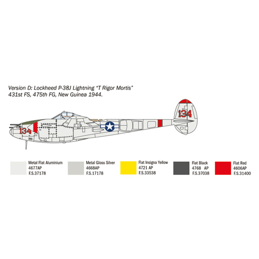 ITALERI 1/72 P-38J LIGHTNING
