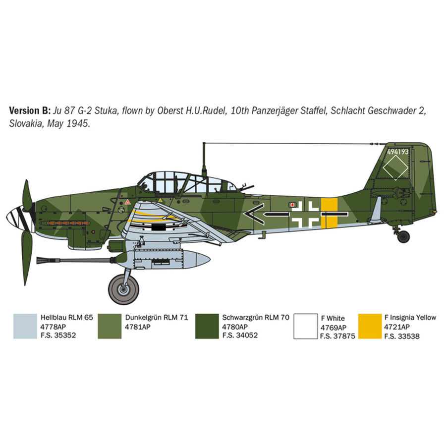 Italeri 1-1466 - ITALERI 1/72 JUNKER JU-87G-2 KANONENVOGEL