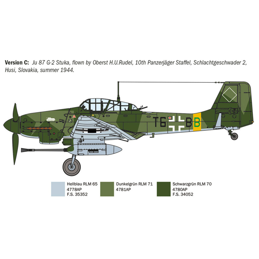 Italeri 1-1466 - ITALERI 1/72 JUNKER JU-87G-2 KANONENVOGEL