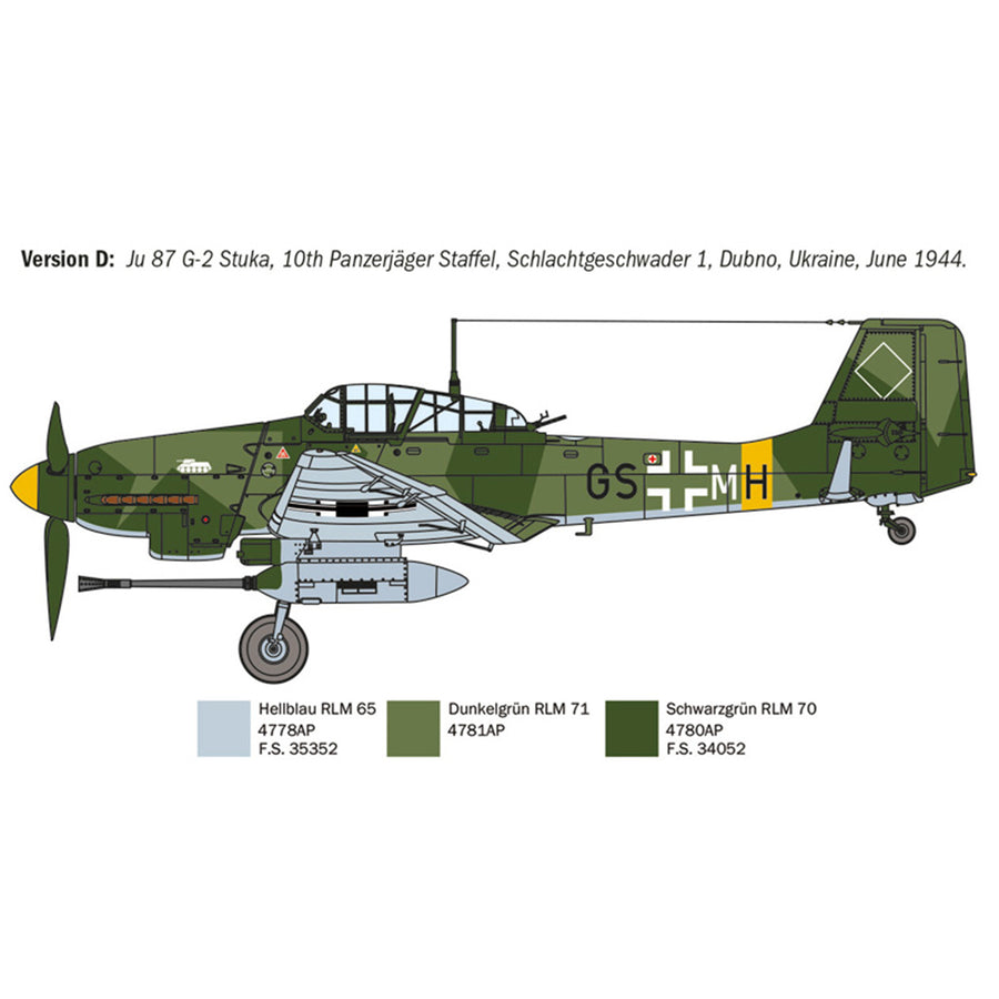 Italeri 1-1466 - ITALERI 1/72 JUNKER JU-87G-2 KANONENVOGEL