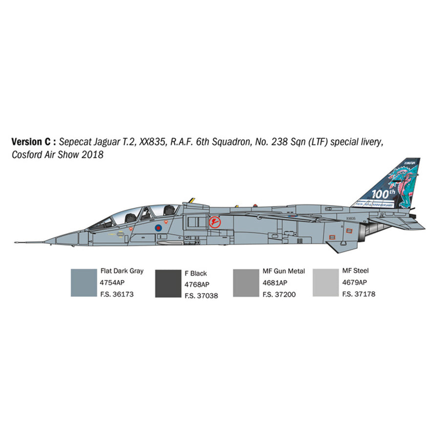 Italeri 1-1470 - ITALERI 1/72 JAGUAR T-2 RAF FIGHTER