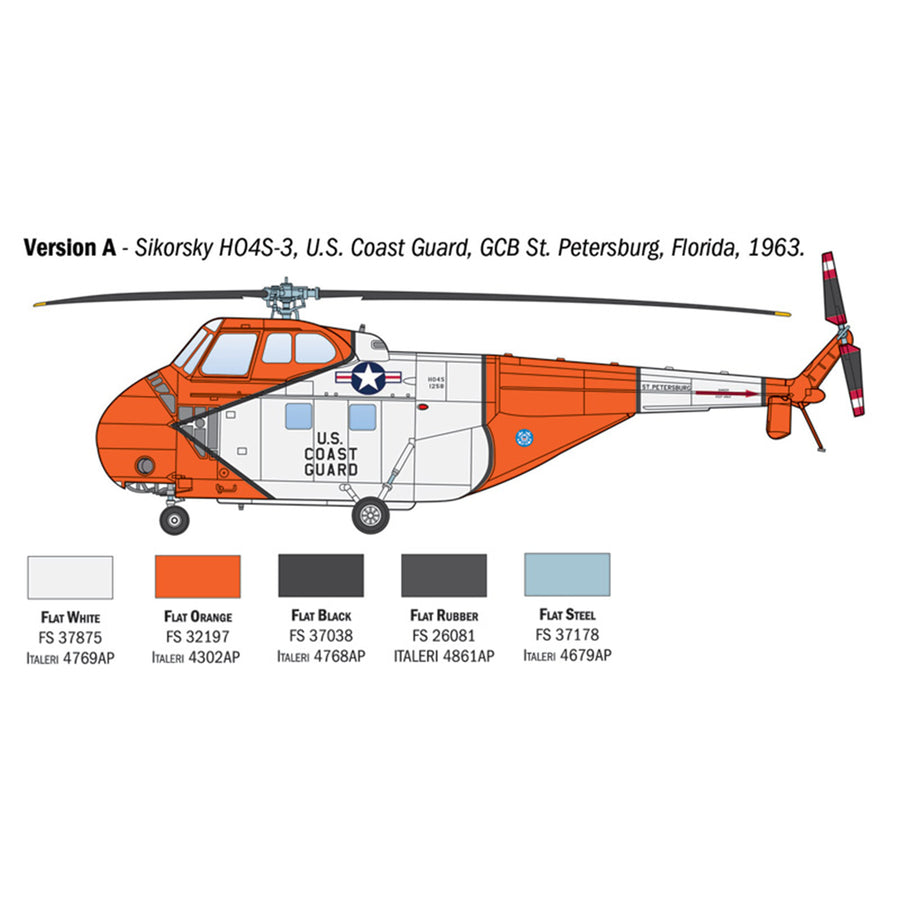 Italeri 1-1476 - ITALERI 1/72 H-19 CHICKASAW HELICOPTER