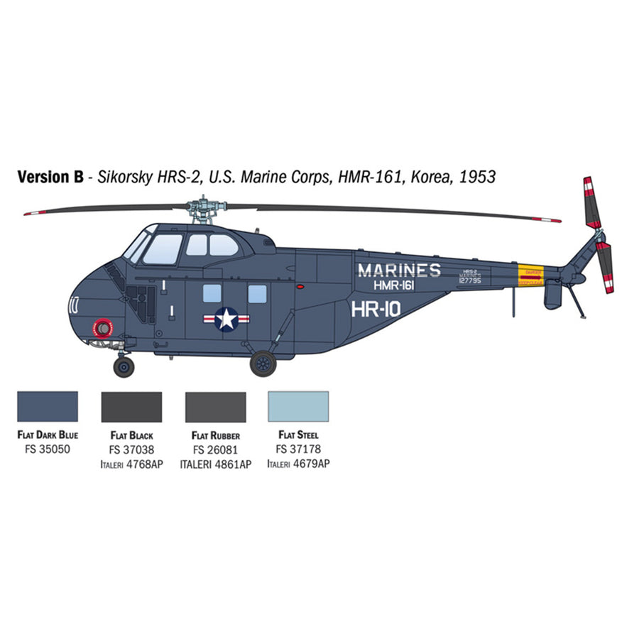 Italeri 1-1476 - ITALERI 1/72 H-19 CHICKASAW HELICOPTER