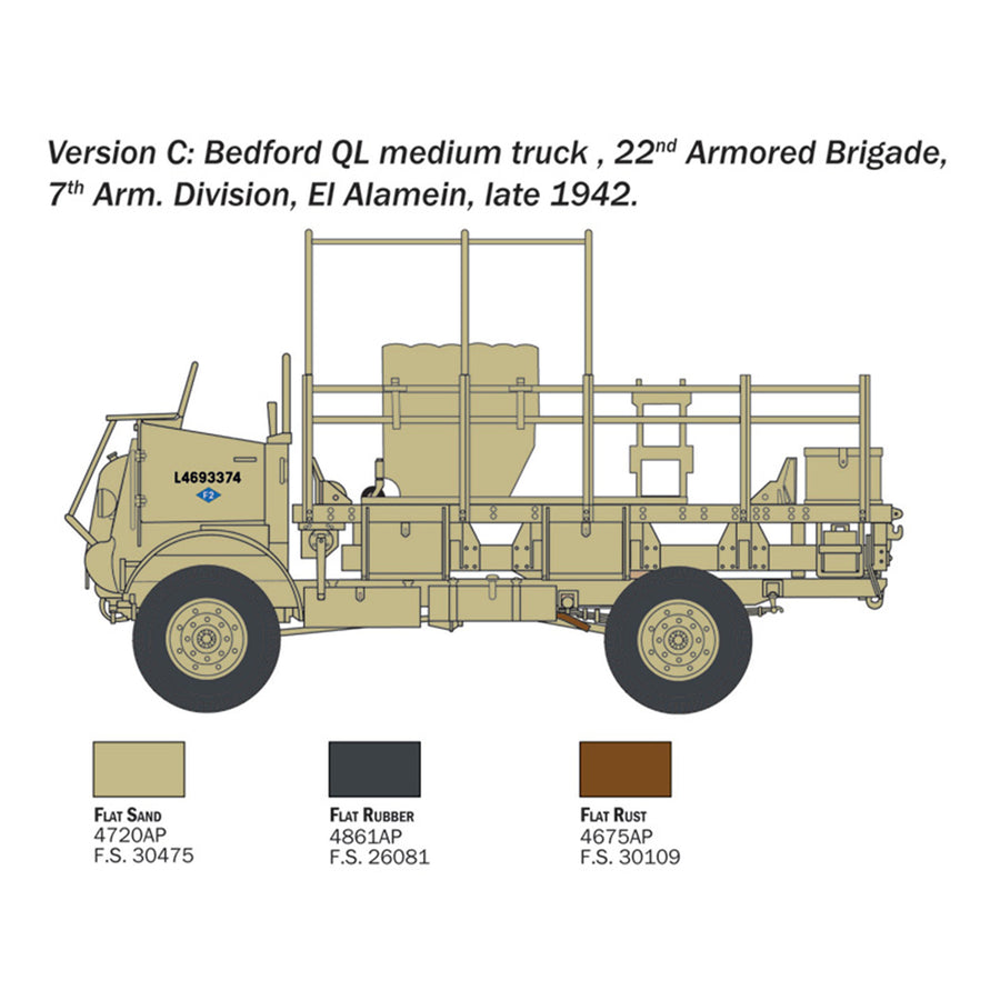 ITALERI 1/35 BEDFORD QL TRUCK