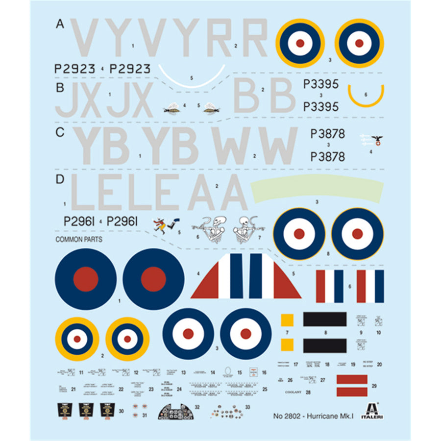 Italeri 1-2802 - ITALERI 1/48 HURRICANE Mk.I