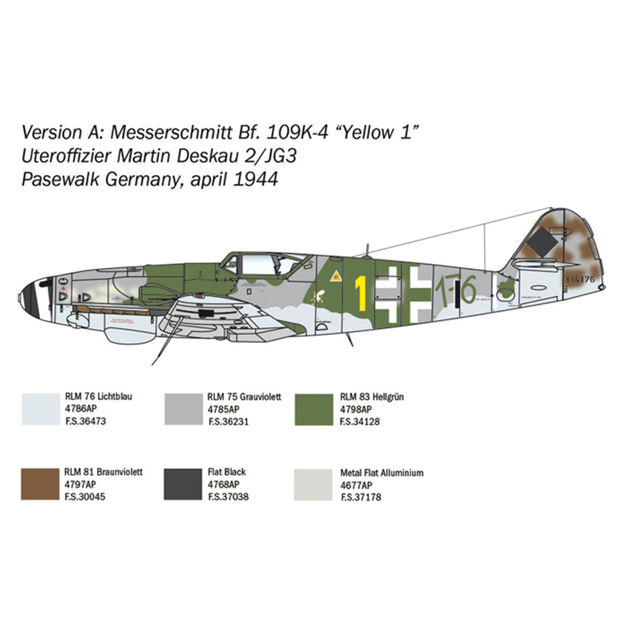 Italeri 1-2805 - ITALERI 1/48 MESSERSCHMITT BF-109 K4