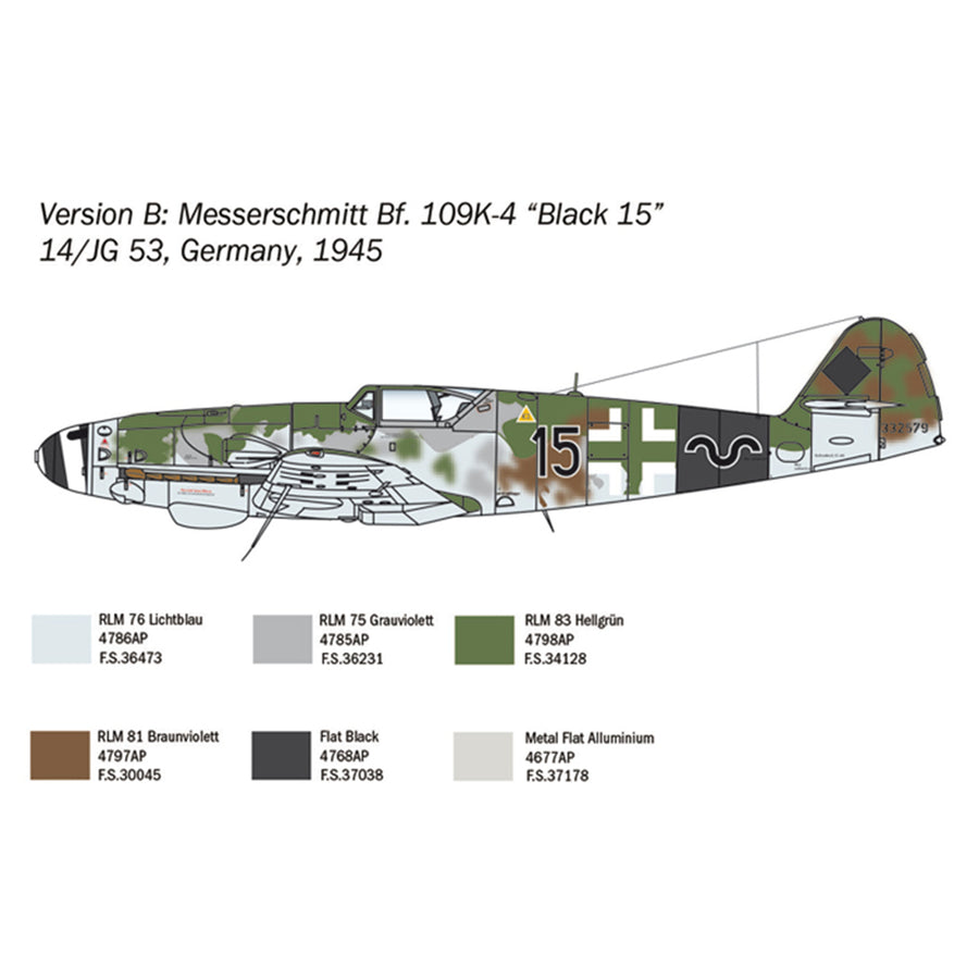 Italeri 1-2805 - ITALERI 1/48 MESSERSCHMITT BF-109 K4