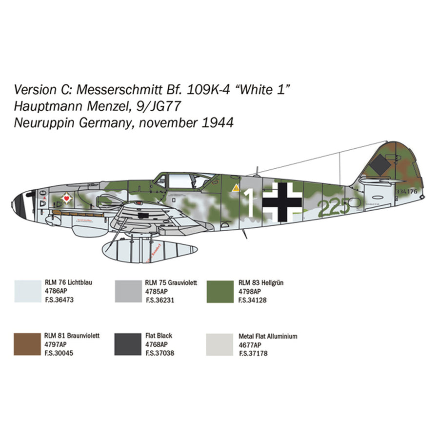 Italeri 1-2805 - ITALERI 1/48 MESSERSCHMITT BF-109 K4
