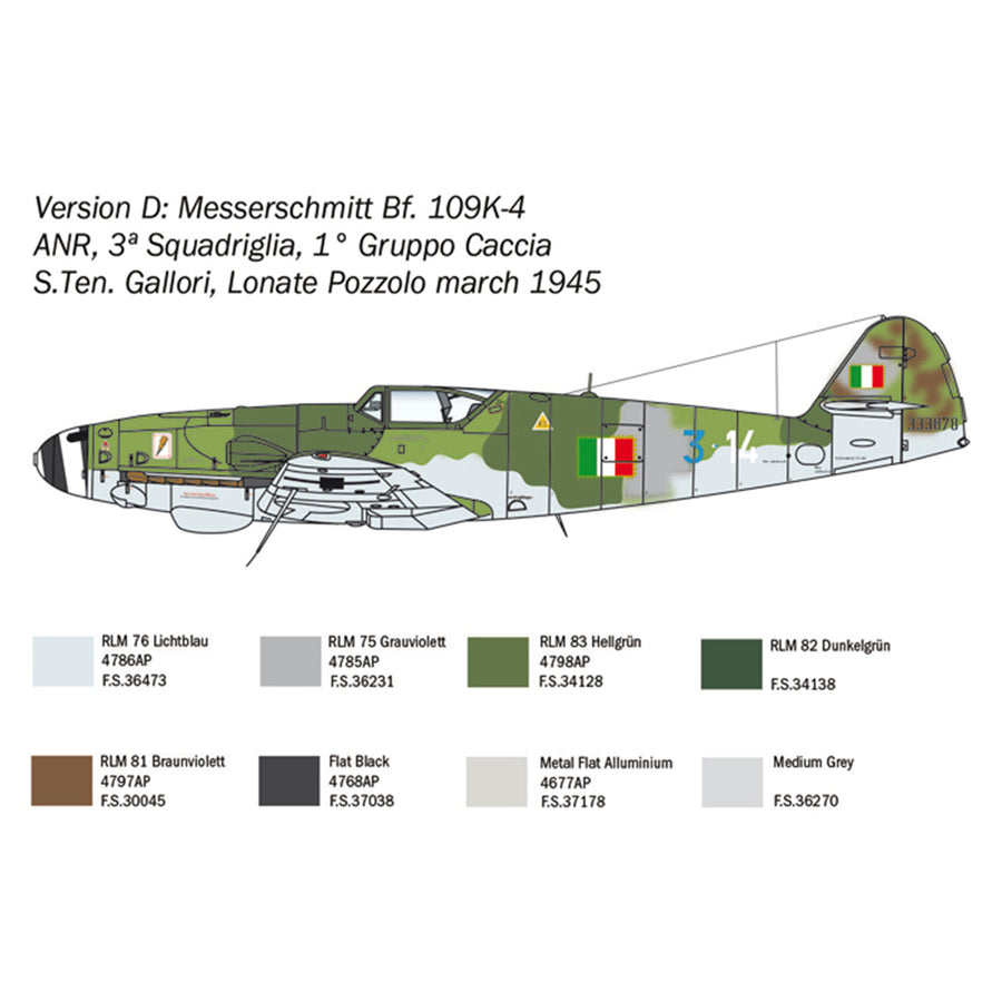 Italeri 1-2805 - ITALERI 1/48 MESSERSCHMITT BF-109 K4
