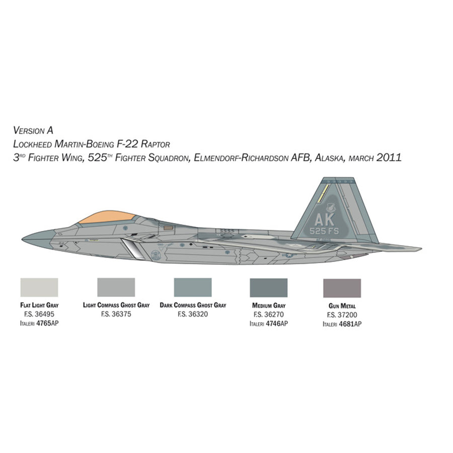 ITALERI 1/48 F22A RAPTOR