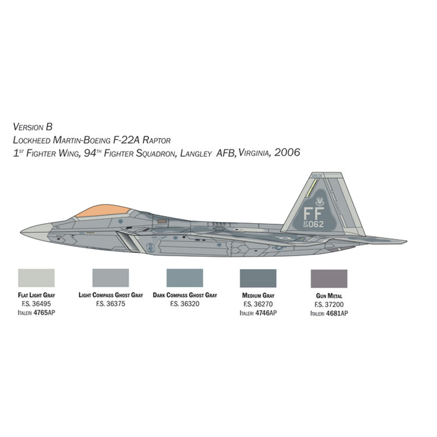 ITALERI 1/48 F22A RAPTOR