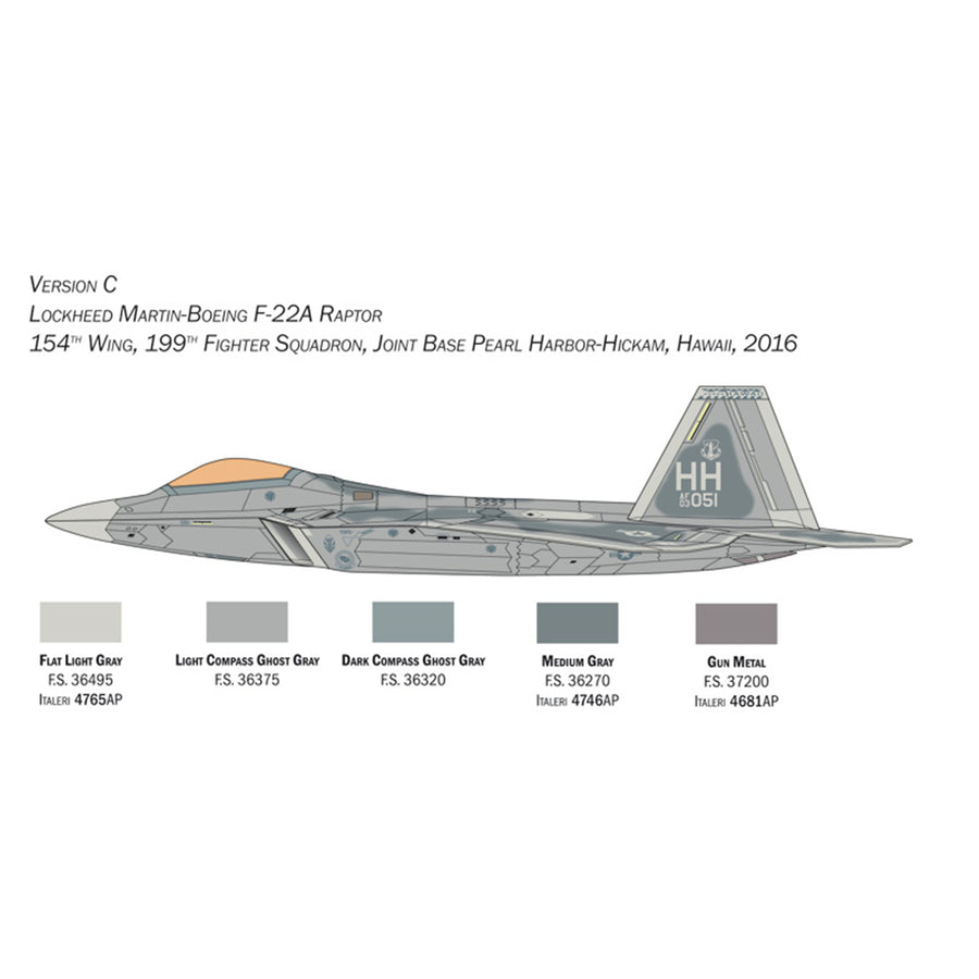 ITALERI 1/48 F22A RAPTOR
