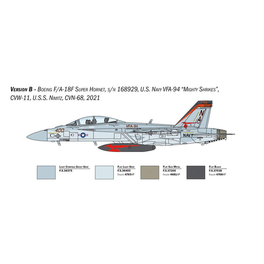 Italeri 1-2823 - ITALERI 1/48 F/A-18F Hornet U.S. Navy Special Colo