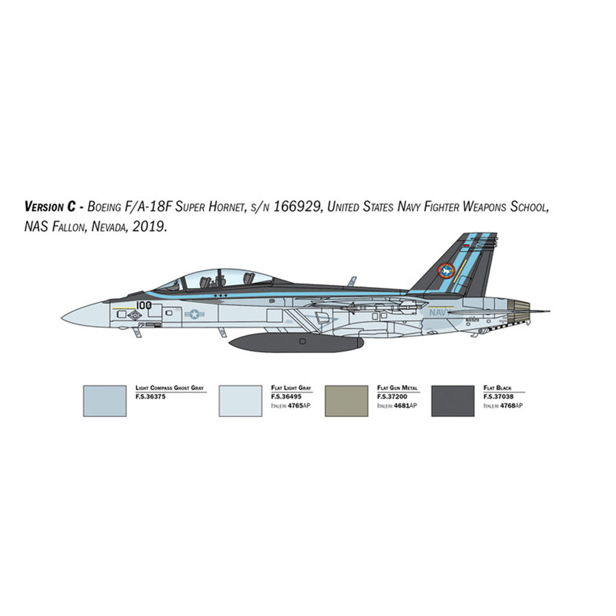 Italeri 1-2823 - ITALERI 1/48 F/A-18F Hornet U.S. Navy Special Colo