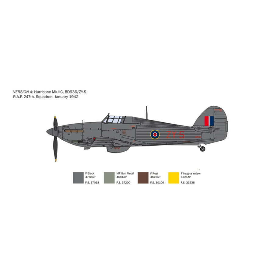 Italeri 1-2828 - ITALERI 1/48 HURRICANE Mk II
