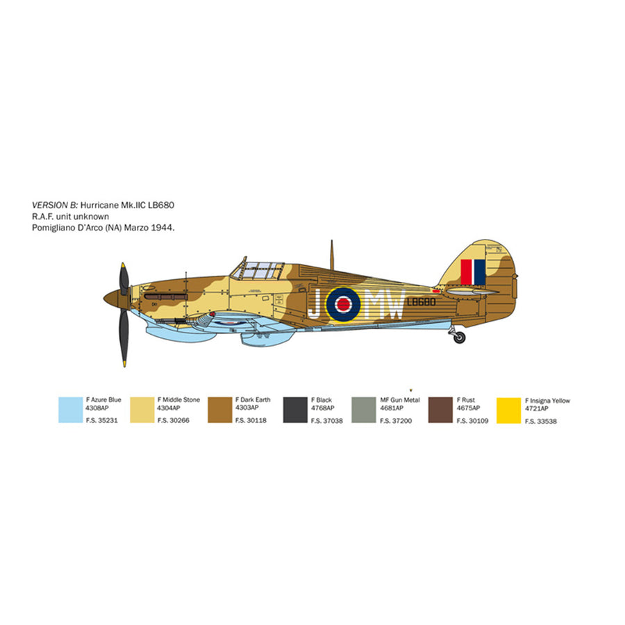 Italeri 1-2828 - ITALERI 1/48 HURRICANE Mk II