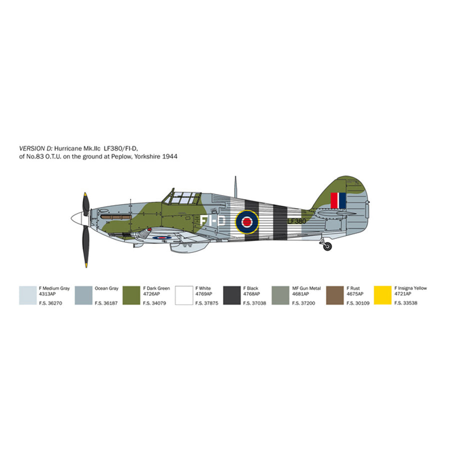 Italeri 1-2828 - ITALERI 1/48 HURRICANE Mk II