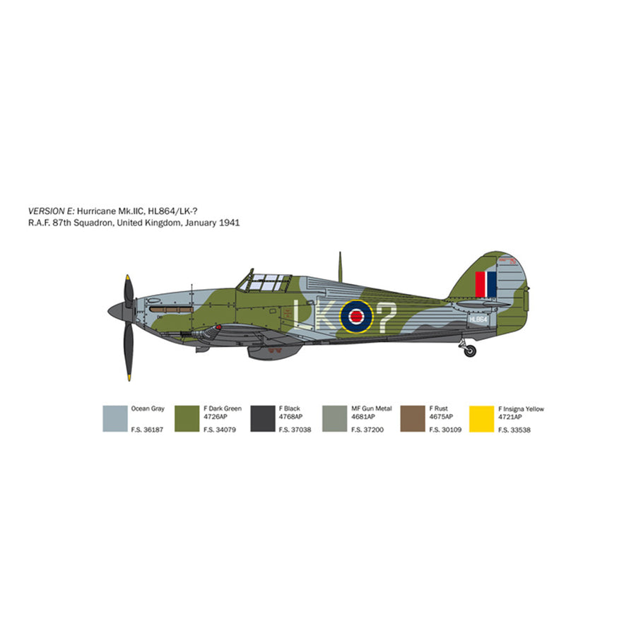 Italeri 1-2828 - ITALERI 1/48 HURRICANE Mk II