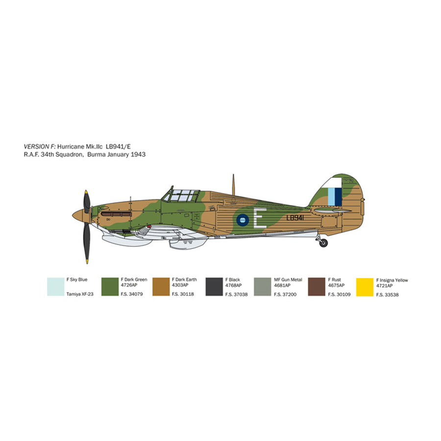 Italeri 1-2828 - ITALERI 1/48 HURRICANE Mk II