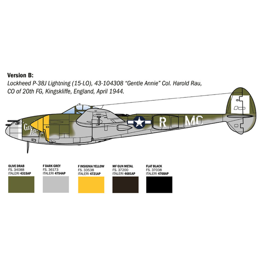 Italeri 1-2834 - ITALERI 1/48 P-36J LIGHTNING E.T.O.