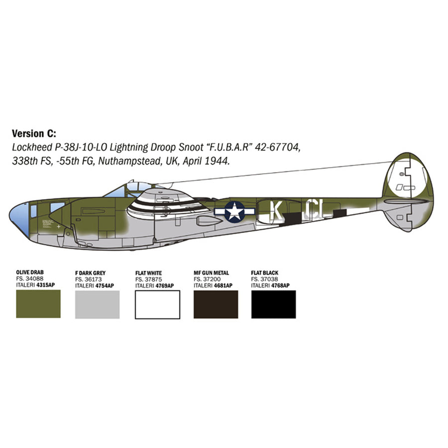Italeri 1-2834 - ITALERI 1/48 P-36J LIGHTNING E.T.O.