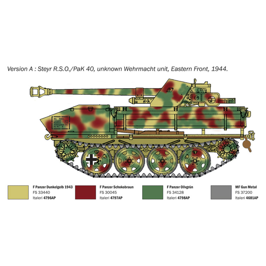 Italeri 1-355 - ITALERI 1/35 RSO/PAK 40 CANNON