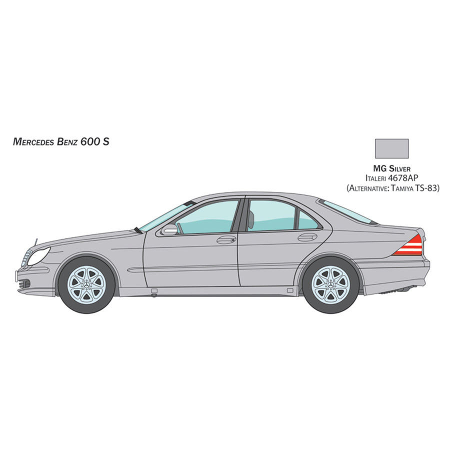 Italeri 1-3638 - ITALERI 1/24**MERCEDES BENZ 600S
