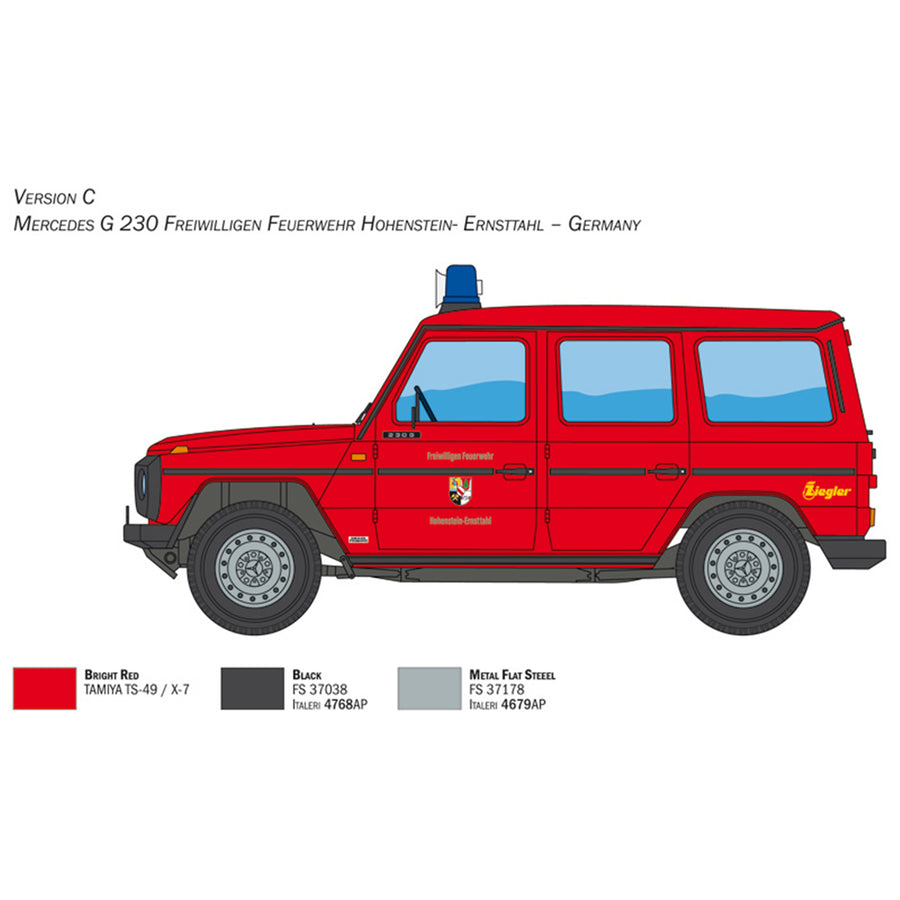 Italeri 1-3663 - ITALERI 1/24 MERCEDES FIRE TRUCK