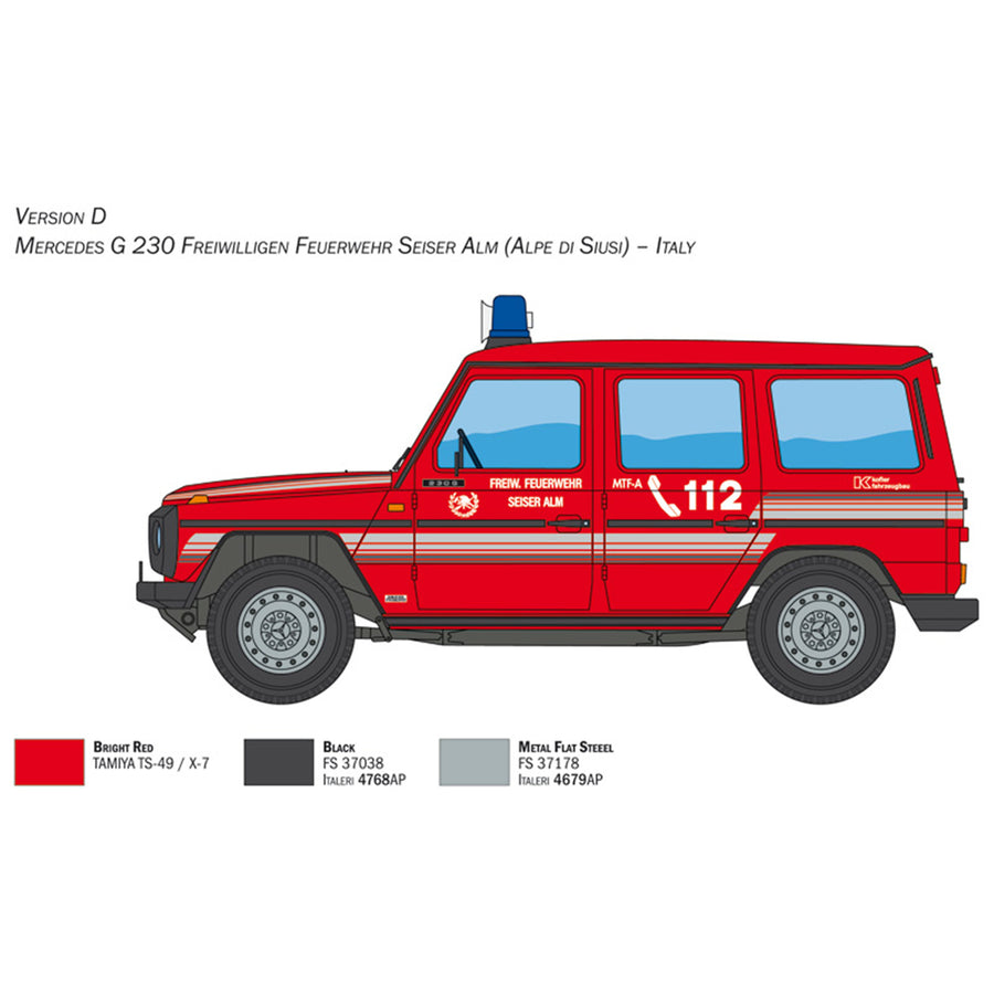 Italeri 1-3663 - ITALERI 1/24 MERCEDES FIRE TRUCK