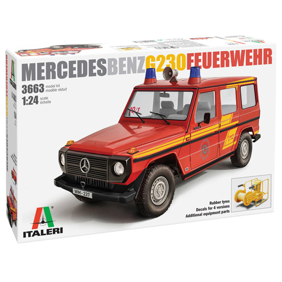 Italeri 1-3663 - ITALERI 1/24 MERCEDES FIRE TRUCK