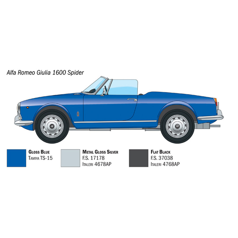Italeri 1-3668 - ITALERI 1/24 ALFA ROMEO GIULA SPIDER