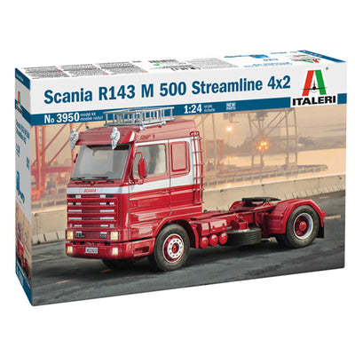 Italeri 1-3950 - ITALERI 1/24 SCANIA R143 4X2 W/ACCESSORIES
