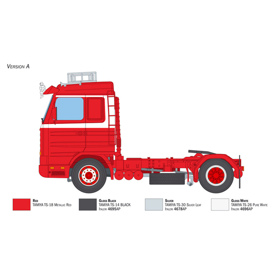 Italeri 1-3950 - ITALERI 1/24 SCANIA R143 4X2 W/ACCESSORIES