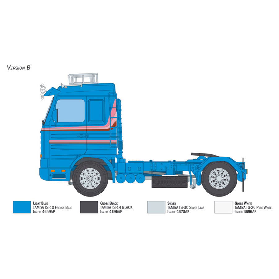 Italeri 1-3950 - ITALERI 1/24 SCANIA R143 4X2 W/ACCESSORIES