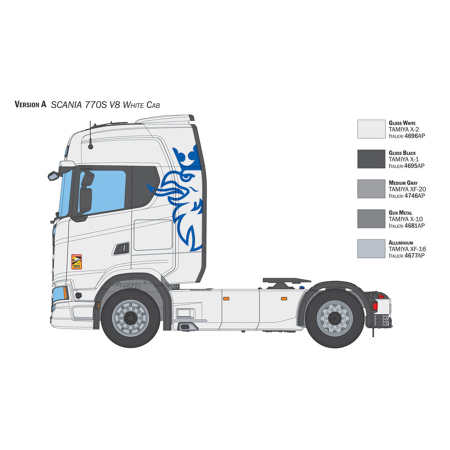 Italeri 1-3965 - ITALERI 1/24 SCANIA 770 S V8 "WHITE CAB